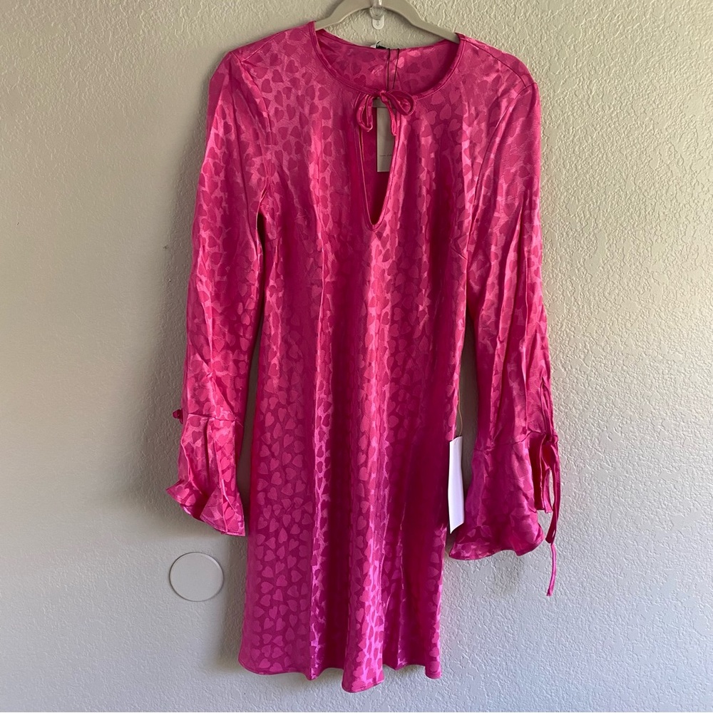 ASOS Never Fully Dressed Heart Mini Dress In Pink